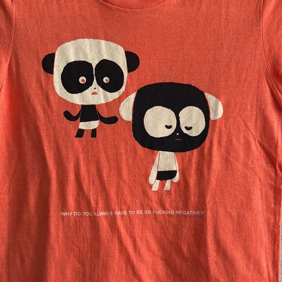 2K by Gingham Adrian Johnson Panda Tee Shirt New - Picture 2 of 5